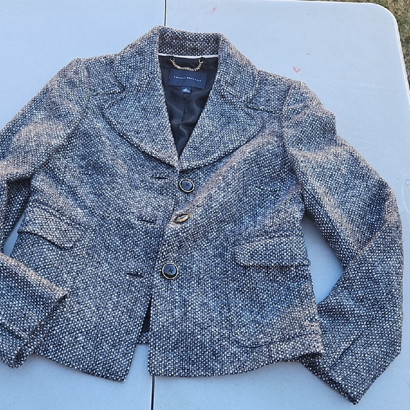 Banana Republic Black and White Textured Jacket - Picture 3 of 8